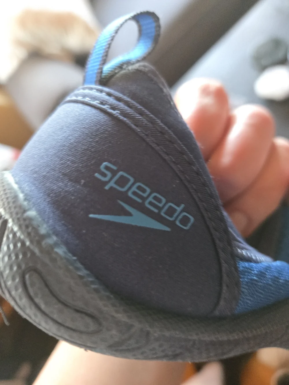 Speedo Kid's Navy and Light Blue Slip-On Water Shoes Size 4Y